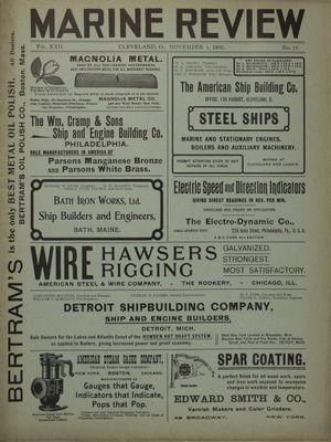 Marine Review (Cleveland, OH), 1 Nov 1900