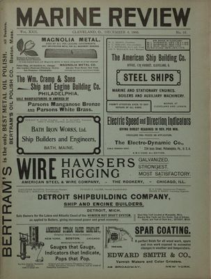 Marine Review (Cleveland, OH), 6 Dec 1900