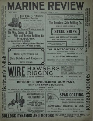 Marine Review (Cleveland, OH), 9 May 1901