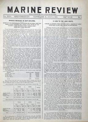 Marine Review (Cleveland, OH), 4 Jul 1901