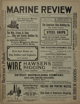 Marine Review (Cleveland, OH), 18 Jul 1901