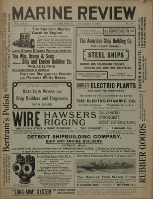 Marine Review (Cleveland, OH), 7 Nov 1901