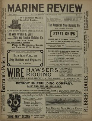 Marine Review (Cleveland, OH), 14 Nov 1901