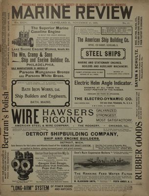 Marine Review (Cleveland, OH), 21 Nov 1901