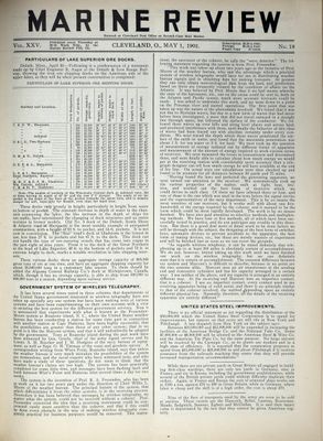 Marine Review (Cleveland, OH), 1 May 1902