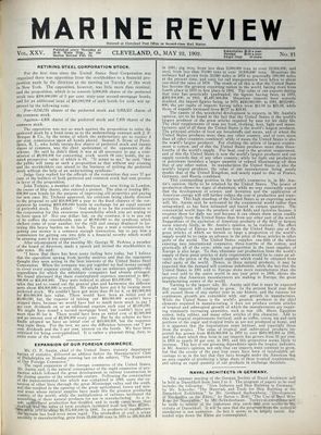 Marine Review (Cleveland, OH), 22 May 1902