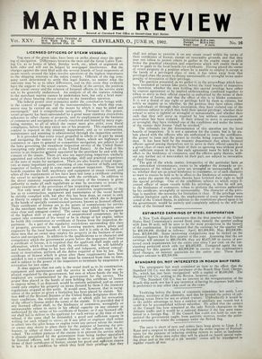 Marine Review (Cleveland, OH), 26 Jun 1902