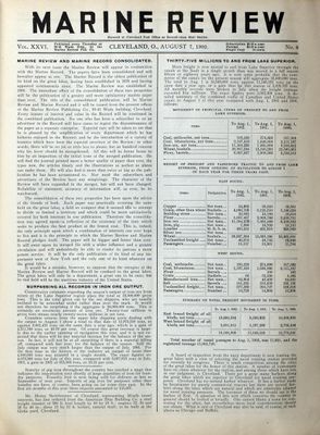 Marine Review (Cleveland, OH), 7 Aug 1902