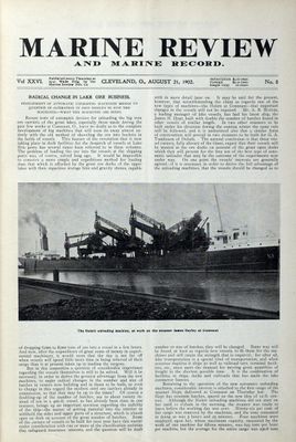 Marine Review (Cleveland, OH), 21 Aug 1902