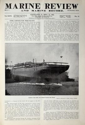 Marine Review (Cleveland, OH), 25 Sep 1902