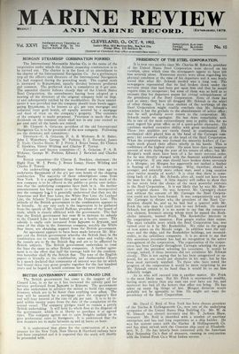 Marine Review (Cleveland, OH), 9 Oct 1902