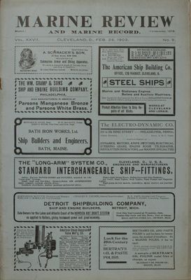 Marine Review (Cleveland, OH), 26 Feb 1903