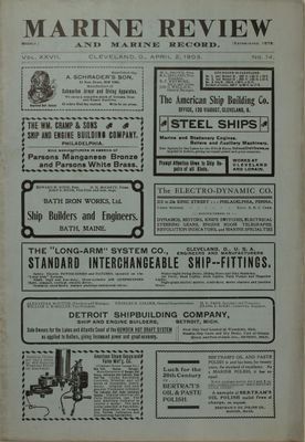 Marine Review (Cleveland, OH), 2 Apr 1903