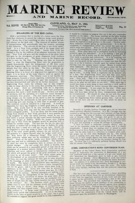 Marine Review (Cleveland, OH), 21 May 1903