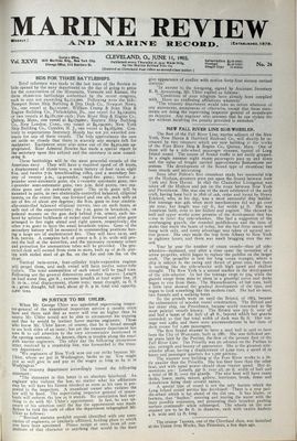 Marine Review (Cleveland, OH), 11 Jun 1903