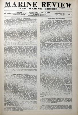 Marine Review (Cleveland, OH), 31 Dec 1903