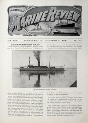 Marine Review (Cleveland, OH), 8 Dec 1904