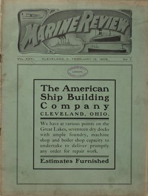 Marine Review (Cleveland, OH), 16 Feb 1905