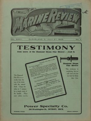 Marine Review (Cleveland, OH), 27 Jul 1905