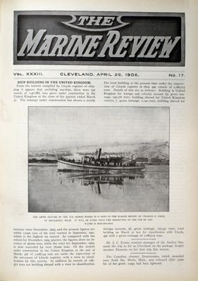 Marine Review (Cleveland, OH), 26 Apr 1906