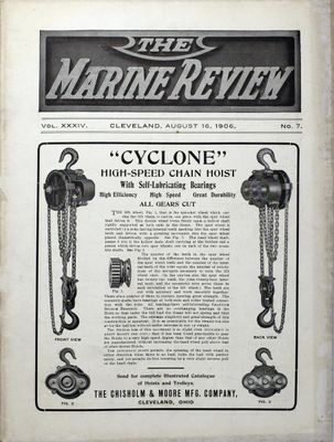 Marine Review (Cleveland, OH), 16 Aug 1906