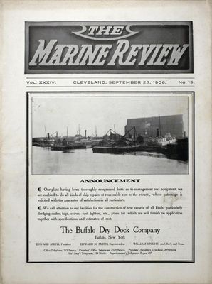 Marine Review (Cleveland, OH), 27 Sep 1906