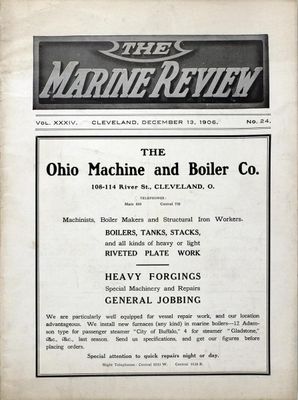 Marine Review (Cleveland, OH), 13 Dec 1906