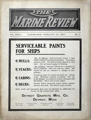 Marine Review (Cleveland, OH), 28 Feb 1907