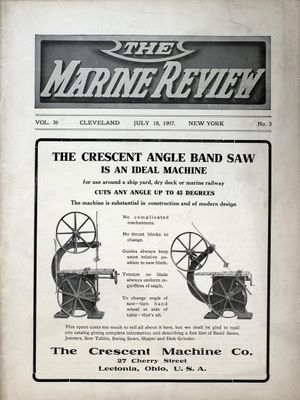 Marine Review (Cleveland, OH), 18 Jul 1907