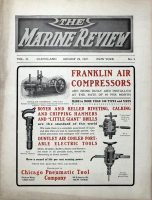 Marine Review (Cleveland, OH), 29 Aug 1907