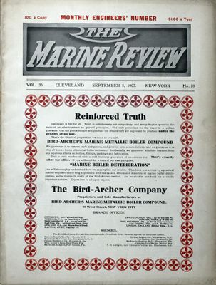 Marine Review (Cleveland, OH), 5 Sep 1907