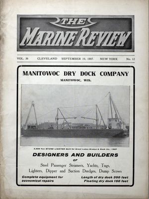 Marine Review (Cleveland, OH), 19 Sep 1907