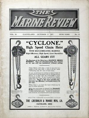 Marine Review (Cleveland, OH), 17 Oct 1907