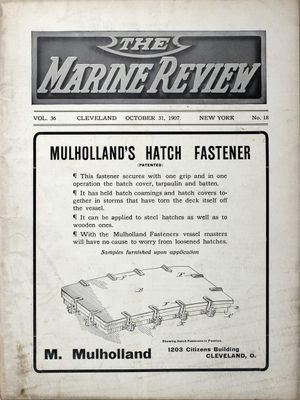 Marine Review (Cleveland, OH), 31 Oct 1907