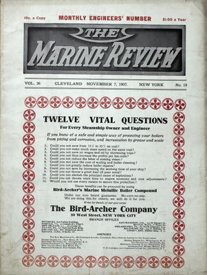 Marine Review (Cleveland, OH), 7 Nov 1907