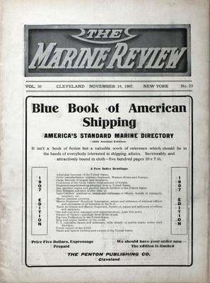 Marine Review (Cleveland, OH), 14 Nov 1907