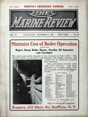 Marine Review (Cleveland, OH), 5 Dec 1907