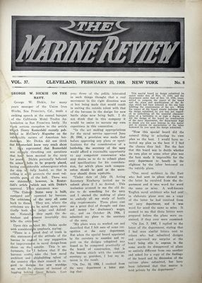 Marine Review (Cleveland, OH), 20 Feb 1908