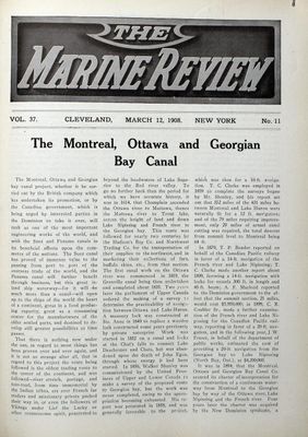 Marine Review (Cleveland, OH), 12 Mar 1908