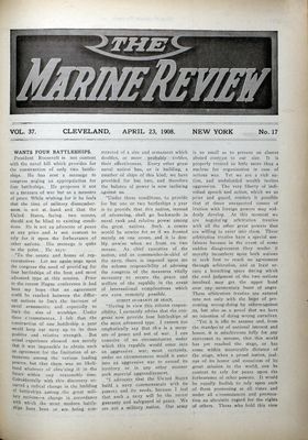 Marine Review (Cleveland, OH), 23 Apr 1908