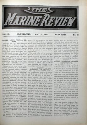 Marine Review (Cleveland, OH), 14 May 1908