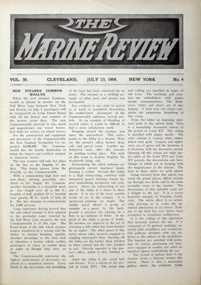 Marine Review (Cleveland, OH), 23 Jul 1908