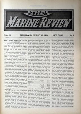 Marine Review (Cleveland, OH), 20 Aug 1908