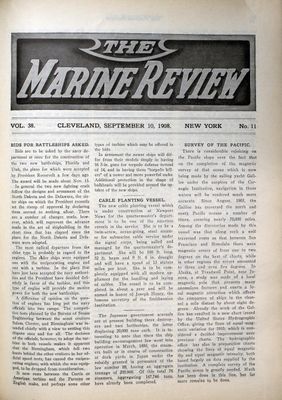 Marine Review (Cleveland, OH), 10 Sep 1908