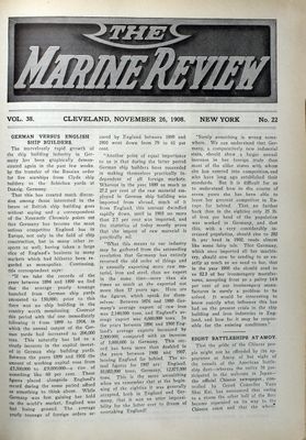 Marine Review (Cleveland, OH), 26 Nov 1908