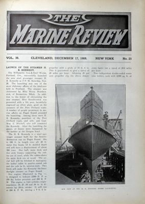 Marine Review (Cleveland, OH), 17 Dec 1908