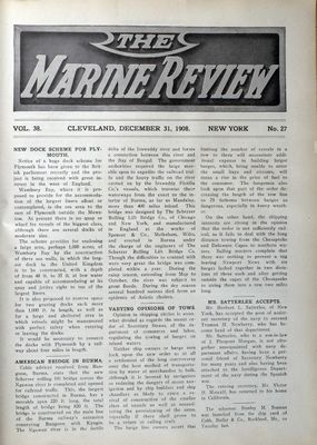 Marine Review (Cleveland, OH), 31 Dec 1908