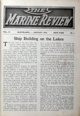 Marine Review (Cleveland, OH), January 1910