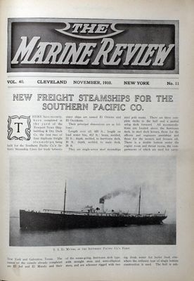 Marine Review (Cleveland, OH), November 1910