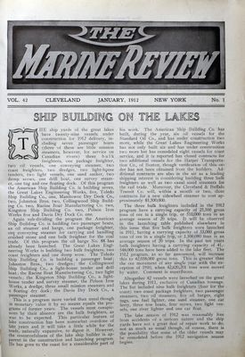 Marine Review (Cleveland, OH), January 1912